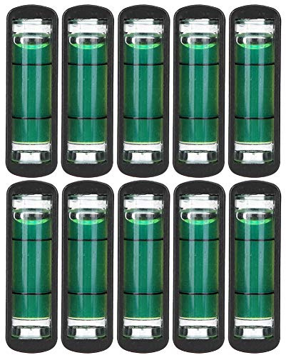 ANKROYU 10 pièces Mini niveau à bulle de haute précision niveau de support en plastique réglable pour trépied d'appareil photo photographie travail du bois nivellement de meubles d