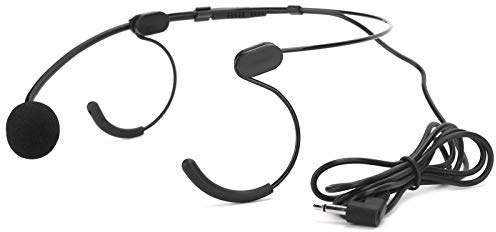 AMONIDA Microfono a Condensatore Headset con Funzione Antirumore per Lezioni e Riunioni, Spina da 3,5 Mm, Design Leggero, 1 unità