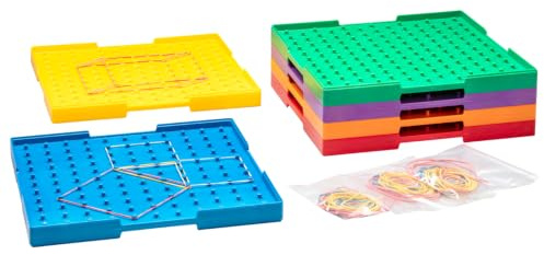WISSNER® RE-Plastic Geometriebretter Doppelseitig Groß (23cm) – 6 Farben