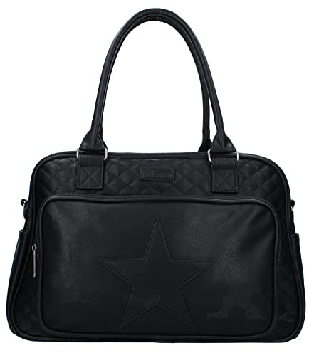 Kidzroom 030-7883-4 Wickeltasche Coloured Stars Diaper Bag, schwarz