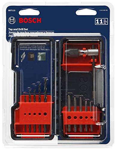 Bosch BDT11S Gewindebohrer und Bohrer, Kombi-Set, 11-teilig