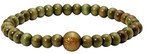 Milakoo trä-pärlarmband, tibetansk buddhistisk meditation mala-bön armband, elastiskt armband för herr, 6/8 mm, Trä