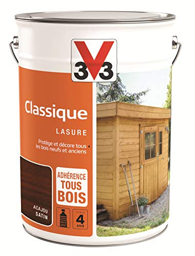 V33 Lasure Classique 4 Ans, Acajou 5L