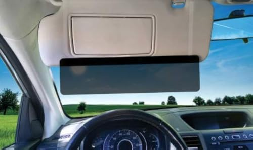 EdgeVisor TuckVisor Magnetic Tinted Car Sun Visor Sunshade Extender for Car Window Windshield Sun Shade Anti-Glare Protects from Sun Glare, Snow Blindness, UV Rays, Universal (Tinted 1 Pack)