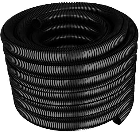 Elektroplast 50m Wellrohr Ø10 PE Kabel Schutz Rohr Marderschutz geschlitzt 10/7 Isolierrohr Schutzrohr 0.26€/m Kabelrohr 6083