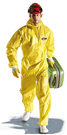 Sir Safety System MC3422E0XL Chemical Bio Overall, Typ 3B-4B-5B-6B, Gelb, Größe XL