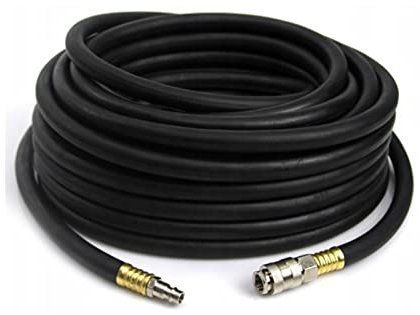 LED LEDS TUBO ARIA COMPRESSA FLESSIBILE PER COMPRESSORE 20 BAR CON INNESTI RAPIDI 20 MT