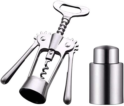 HSWYJJPFB Cavatappi Professionali Apribottiglie Cavatappi Vino Cavatappi all-in-One e Strumento apribottiglie di Sommelier, camerieri e baristi 0927