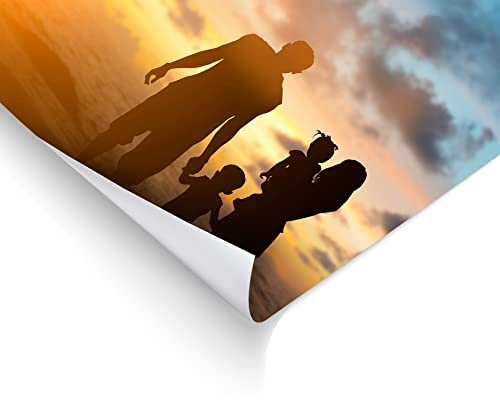 Panorama Fotogeschenke mit Eigenem Foto auf Papier 21x30 cm - Poster Bild - Foto Wandbild auf 250gr Papier - Originelles Geschenk