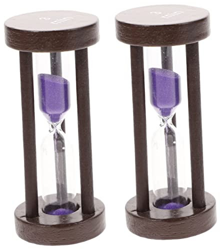 DOITOOL 2pcs Clock Timer Hourglass Timer Game Workout for Boys and Girls Classroom Boys and Girls Toothbrush