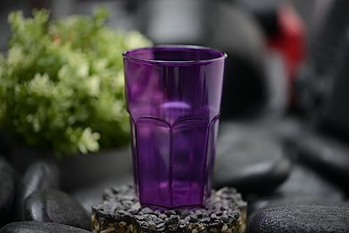 BOBITECH - Vaso para mojito (33/35 cl, plástico, irrompible, reutilizable, color morado