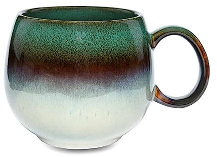 Teeladen Herzberg Maoci Tasse Jumbo 0,5 l - Porcelaine - Vert avec dégradé de couleur