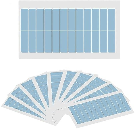 YTOOK 120 Stück Ersatztapes Klebestreifen, Hair Klebeband, Ersatz Tapes für Tape In Hair Extensions Echthaar, Perückenband Doppelseitige Klebebänder (Blau)