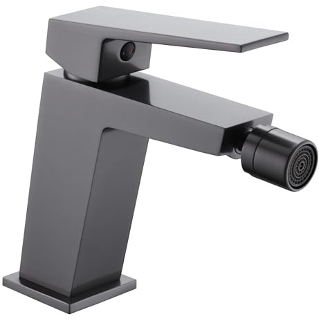 MICE - Robinet mitigeur bidet - Mélangeur de salle de bain WC - Robinetterie de salle de bain pour eau froide/chaude - série ART (Black Gun Metal) - BDAR025-2BGM