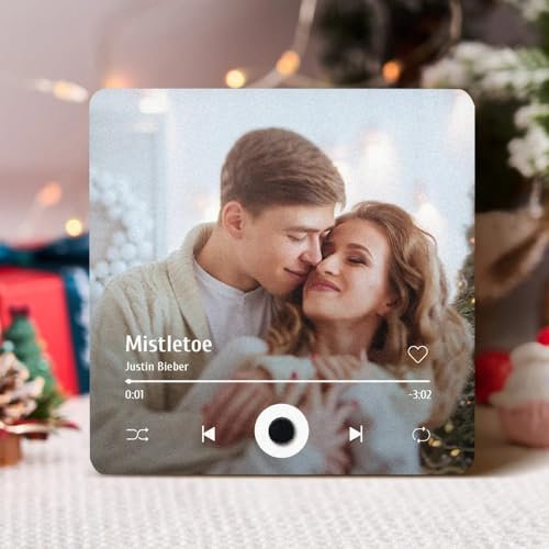 Magnete da Frigorifero con Foto Musicale Personalizzato Spotify Lettore Musicale con Album Personalizzabile per il Frigorifero Natale San Regalo Natale Perfetto per Coppie