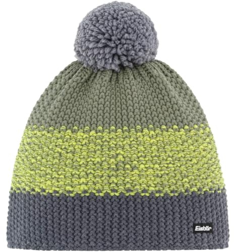 Eisbär Mütze Star Pompon Kids Mehrfarbig - warme Wintermütze Jungen & Mädchen - 55 cm (7-8 Jahre) - atmungsaktive mit Fleece Innenband Bommelmütze Kindermütze Haube aus Österreich | Warme Strickmütze, Wollmütze, Grobstrick, Pudelmütze, Merinomütze, gefüttert, warm, weich, hautfreundlich, atmungsaktiv