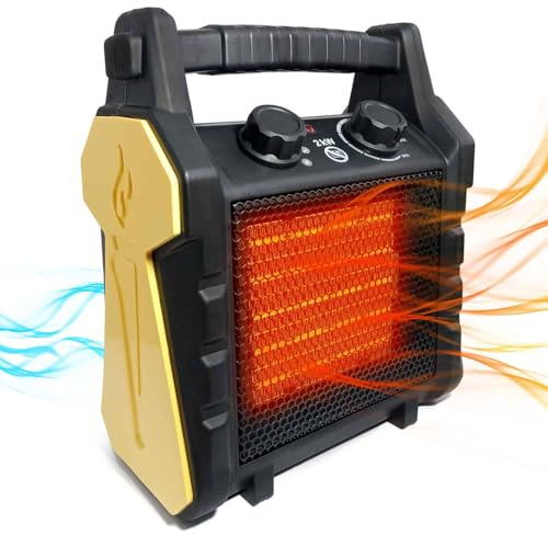 BH-20R3 2kw Square Industrial Electric Fan Heater for Garage, Shed, Workshop & Caravans