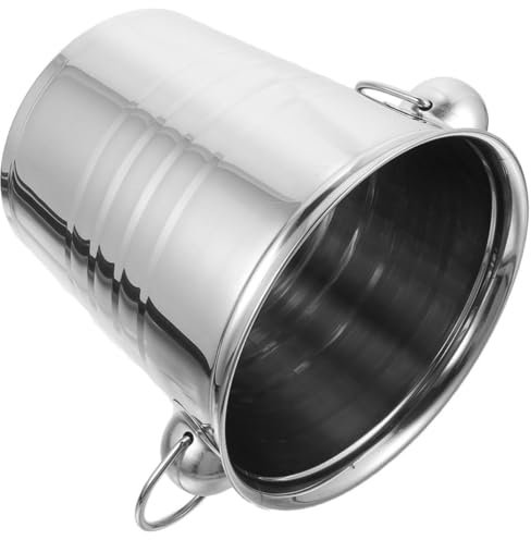 Cabilock Cubo Inoxidable para Coctelería Contenedor De Hielo para Bar para Vino y Cerveza