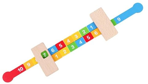 VICASKY Digitaler Herrscher Lernspielzeug Für Kinder Mathe Spielzeug Für Addition Und Subtraktion Arithmetisches Lernspielzeug Mit Klaren Zahlen Tragbar Für Frühe Bildung Und Grundschule