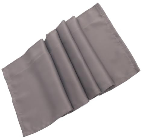 Cabilock Vorhangvolant Graue Küchenfenstervolants Kurze Vorhänge Baumwoll-verdunkelung Rustikaler Stil Einfache Pflege Perfektes