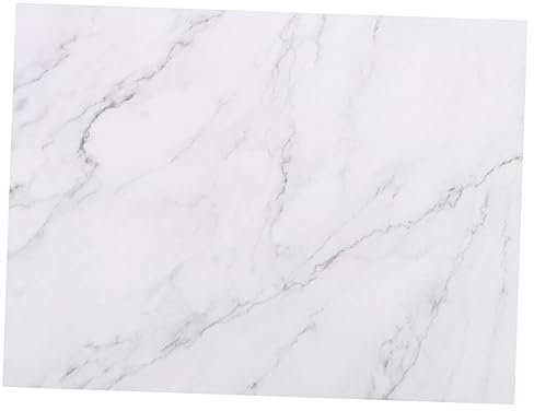 VALICLUD Plateau De Rangement Marbre Naturel Pour Cuisine Planche à Découper Plateau De Service Et Rangement Pour Maison Salle De Bain Long Marbre Gris Et Blanc Motifs Aléatoires