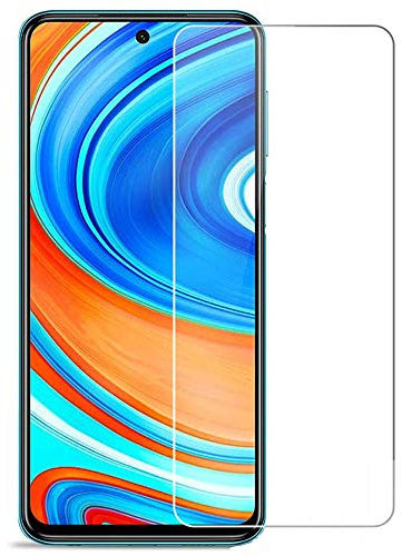 [2 paquetes] Protector de pantalla de vidrio templado para Redmi Note 9S, protector de pantalla transparente HD para Redmi Note 9S