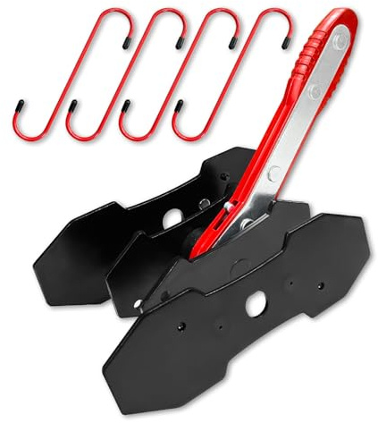 YATOINTO Brake Caliper Compression Tool,Caliper Piston Compressor Tool with Extra 2Pcs Large Plates 1.57-2.95 for Disc Brake Pad Spreader,Brake Caliper Press Tool with 4 Break Caliper Hangers,Red