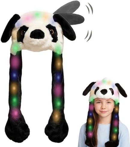 YeahBoom Beweglicher Ohr-Kaninchen-Hut,Hasen Mütze,Plüsch Bunny Ohren,Hasen Mütze mit Beweglichen Ohren,Lustiger Hut für Erwachsene Kinder,für Weihnachtsfeier Fasching,Cosplay