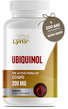 Ubiquinol CoQ10 200mg – High Absorption Active Coenzyme Q10 Supplement for Heart Health, Energy & Cellular Vitality | 60 Capsules, 60-Day Supply | Bioavailable Antioxidant Formula | Non-GMO