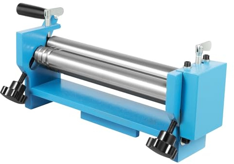 Cintreuse ronde à trois rouleaux 485 x 125 x 150 mm pour pièces jusqu'à 300 mm et 5 mm, cintreuse ronde pour le traitement de la tôle avec manivelle