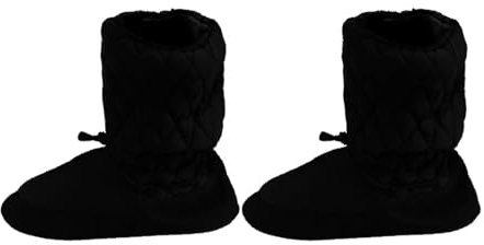 Harilla Botines de Calentamiento, Zapatillas de Ballet y Bota de Baile para Gimnasia y Danza, Black M