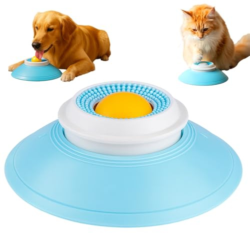 kailisi Hundelickspielzeug, 2026 Neu Leckmatte Für Hunde 14.5x4.5cm Schleckmatte Hund, ABS Langsame Feeder Dog Bowls, Spielzeug Hund, Mit Integrierter Drehkugel Für Gelangweilte Welpen (B)