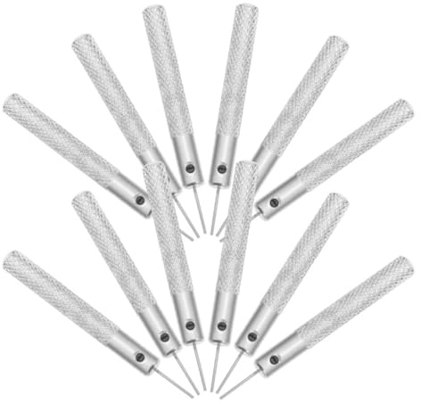 DOITOOL Set 12 Pezzi Pin Espulsore per Schede Sim in Ferro Argento per Smartphone Kit Affidabile per Riparazioni e Sostituzioni Schede Sim