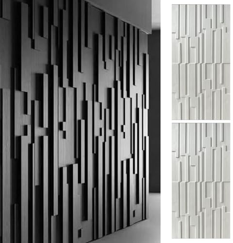 Panneaux muraux imperméables en polyuréthane 3D découpables, texture grain de bois pour salon et escaliers, 60 x 120 cm, revêtement mural pour décoration d'intérieur, design mural intérieur élégant