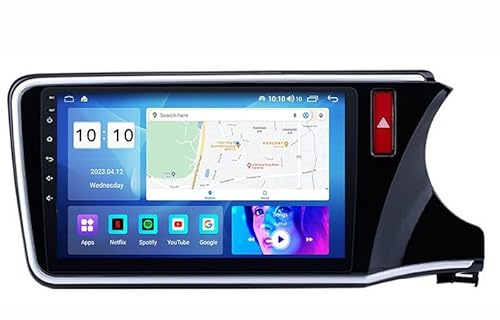 Android 15 Car Player Radio 9 Inch Touch Screen Radio GPS Navigation For Honda City Grace 2014-2017 Car Radio Car Accessories Plug And Play Supports Steering Wheel Contr HM612 8 Core 4G+Wifi 12+256GB