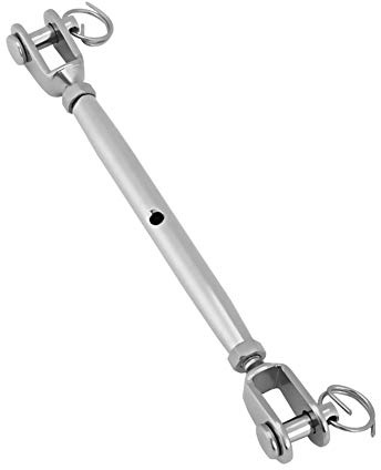 ANGGREK Ridoir à Chape, Ridoir en Acier Inoxydable, Corps fermé à Chape pour la Voile et la Navigation de Plaisance, Tension Réglable pour Cordages et Câbles, Différentes Tailles (M12)