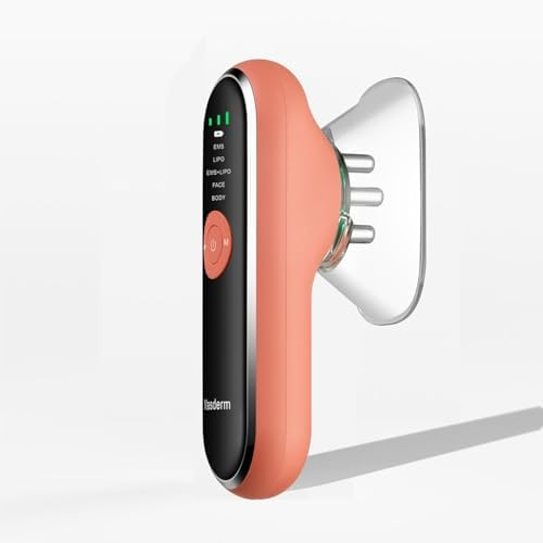 MASDERM - Lipo-Sculpt, dispositivo di sottovuoto corporeo e aspirazione per l'aspetto della cellulite - Massaggiatore di fermezza con EMS e fototerapia LED per definizione del contorno e pelle liscia