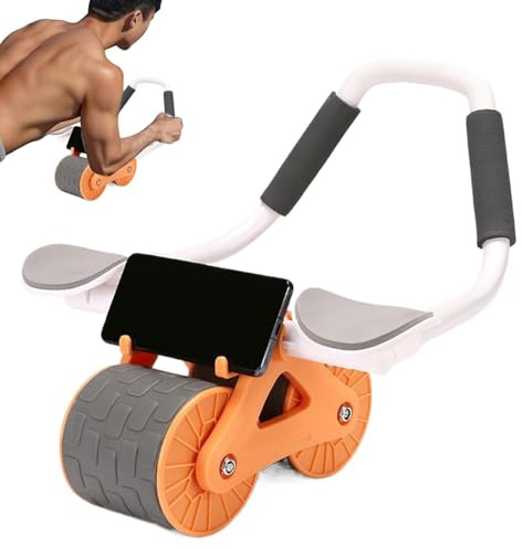 Ab Roller Wheel - Avtagbar Abdominal Muscle Trainer Padded Elbow Support, Bärbar Träningsutrustning, Träningsverktyg, Belly Exercise Roller | Fitness Carver för hemmagym