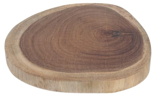 FOMIYES Planche à Découper en Bois D'acacia Épaisse Cuisine, pour Couper Fruits et Légumes Surface Solide et Naturelle Couleur Aléatoire