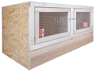 Kaninchenstall 2er - 120 x 60 - mit Bodenrost