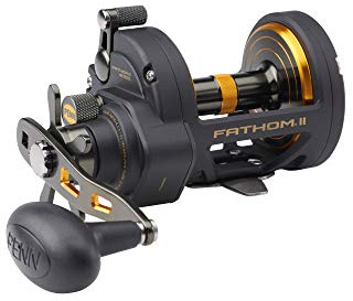 PENN Fathom II Star Drag Multirolle – Salzwasser-Angelrolle für Boots-, Küsten- und Kajakangeln