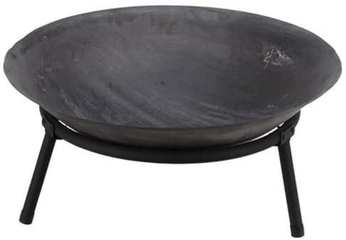 Pro Garden Braciere in ghisa, su supporto, diametro 50 cm, colore nero