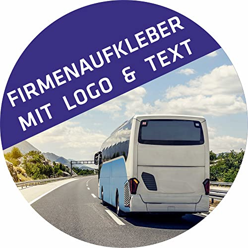 INDIGOS UG - Aufkleber - rund 30 mm - 10 Stück - Firmenaufkleber - Bild - Logo - individuell personalisiert - für Büro, Hotel, Firma - selber gestalten - gedruckt
