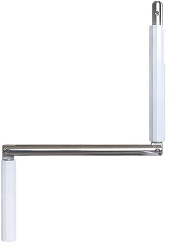 Empyr Poignée de Manivelle Articulée - Sortie Tourillon Ø11.9 mm - Gris Finition Nickel - Acier - Longueur 440 mm - pour Volet Roulant Manuel - Mécanisme de Volet Roulant et Store - Geiger