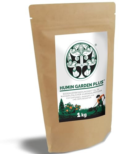 Humin Garden Sol 1kg Universaldünger für gesundes Wachstum und starke Pflanzen. Natürliches Huminsäure-Granulat und Bodenkonditionierer für alle Pflanzen, ideal für Rasen, Bäume und Blumen