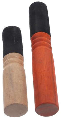 ifundom Accesorio para Cuenco Sonoro de 2 Piezas de Madera Fácil de Agarrar para Meditación y Yoga en Sala de Meditación