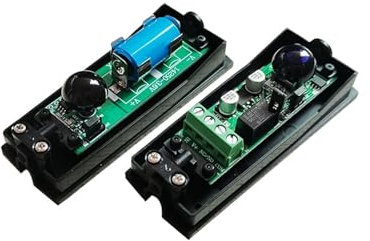 Fotocélula con Sensor IR for exteriores compatible con batería de 3,6 V, puerta automática, Sensor de haz infrarrojo for puerta de garaje Abridor AutomáTico De Puerta Corredera