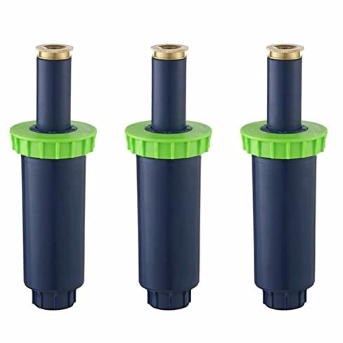 ZXMJYHK 3Pack Pop Up Sprinkler Spray Head Irrigation System for Garden Lawn 3 Types Sprinkler Head(360 Degree)
