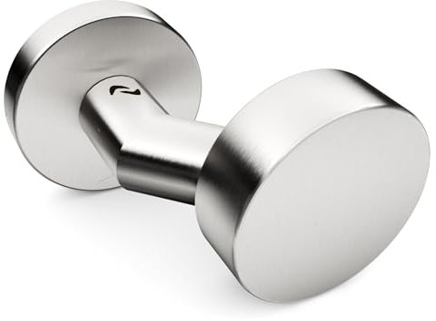 Sempro 1 pomello per porta R2 in acciaio inox V2A, rotondo, per porte interne e di casa