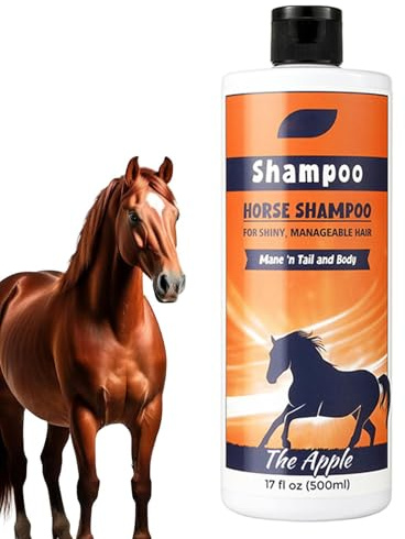 Melena y acondicionador de cola, melena y champú para caballo y cola - 500 ml de acondicionador de champú nutritivo de cola y melena,Limpiador de abrigo, Suministros de aseo